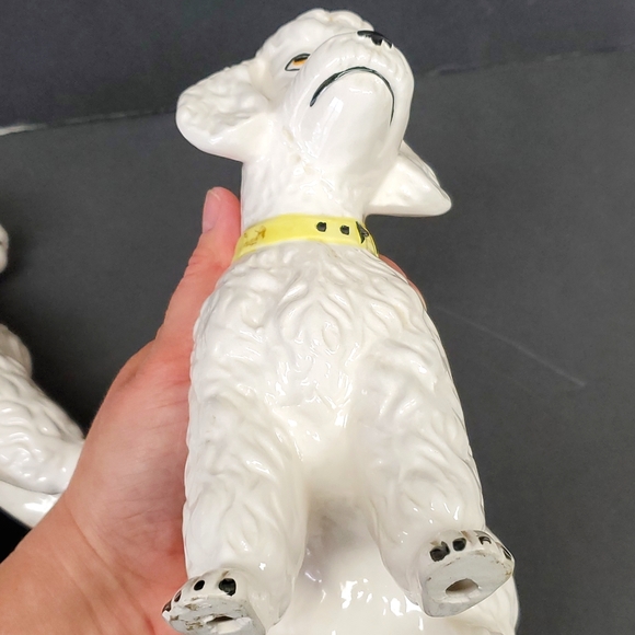 - 60's Vintage large ceramic poodles - Picture 7 of 8